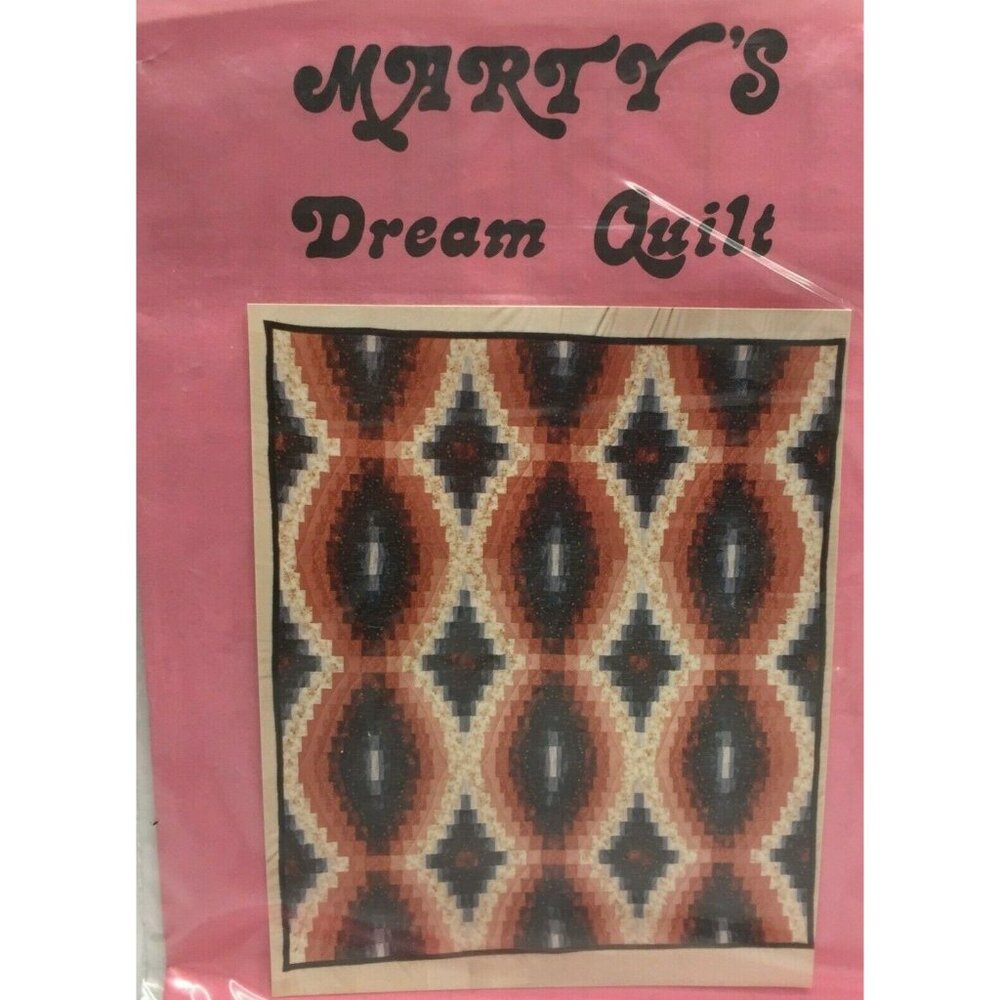 Martys Dream Quilt Pattern Craft Kit Barlond Sewing Center 86"X104"